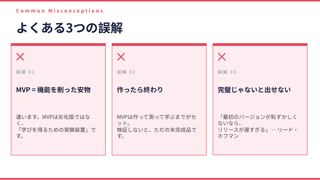 よくある3つの誤解